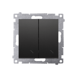 SIMON 54 BLACK MATT MODULE UNIVERSAL SWITCH "STAIR" 2X SCREW TERMINALS 10AX 250V