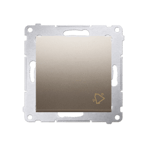 MODUŁ ZŁOTY MAT PRZYCISK "DZWONEK" SZYBKOZŁĄCZA 10AX 250V