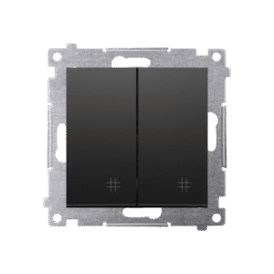 SIMON 54 BLACK MATT MODULE CROSS SWITCH 2X SPRING CLAMP TERMINALS 10AX 250V