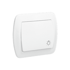 SIMON AKORD BIAŁY PRZYCISK "ŚWIATŁO" ZACISKI ŚRUBOWE 10AX 250V