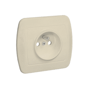 SIMON AKORD BEŻ GNIAZDO 1X Z/U ZACISKI ŚRUBOWE 16A 250V