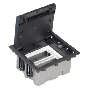 CONNECT GRAY GRAPHITE FLOOR BOX 8M 93MM + SM202/9 SF