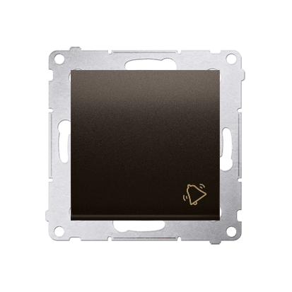 SIMON 54 MODUŁ BRĄZ MAT PRZYCISK "DZWONEK" ZACISKI SPRĘŻYNOWE 10AX 250V