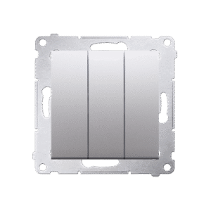 SIMON 54 SILVER MAT MODULE SWITCH 3X SPRING TERMINALS 10AX 250V