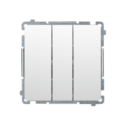 SIMON BASIC WHITE MODULE SWITCH 3X SPRING TERMINALS 10AX 250V