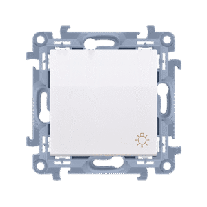 SIMON 10 MODUŁ BIAŁY PRZYCISK "ŚWIATŁO" SAMOZACISKI 10AX 250V