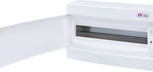 ECT18PO-S ROZDZIELNIA PLASTIKOWA NT 18M 1X 18M N+PE IP40 IK07 236X396X112 DRZWI PEŁNE BIAŁY DIDO