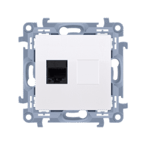 SIMON 10 WHITE MODULE TELEPHONE SOCKET 1X UAE 6 FLAT