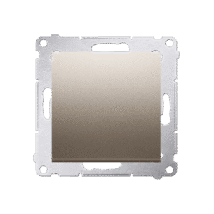 SIMON 54 MODUŁ ZŁOTY MAT PRZYCISK 1X 1Z ZACISKI SPRĘŻYNOWE 10AX 250V