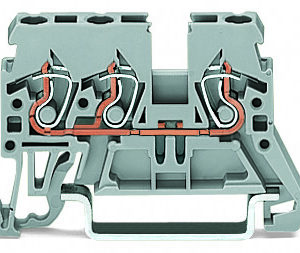 3-PRZEWODOWA ZŁĄCZKA PRZELOTOWA 2,5 MM2, SZARA