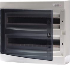 ECT 2X18PT-S PLASTIC DISTRIBUTION BOARD NT 36M 2X 18M N+PE IP40 IK07 361X396X112 SMOKE DOORS WHITE DIDO