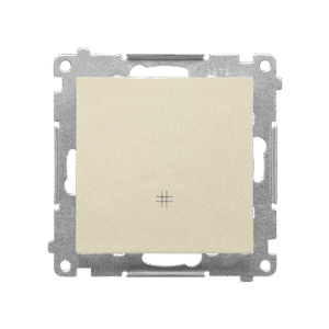 SIMON 55 CHAMPAGNE MAT CROSS SWITCH MODULE SPRING TERMINALS 10AX 250V