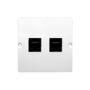 SIMON BASIC WHITE MODULE COMPUTER SOCKET 2X UAE 8 CAT.5E UTP FLAT