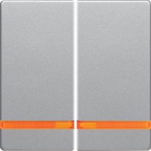 Q.X MODUŁ ALUMINIUM AKSAMIT KLAWISZ 2X PODŚWIETLANY