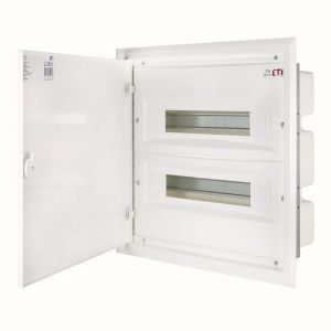ERP18-2 PLASTIC DISTRIBUTION BOX PT 36M 2X 18M N+PE IP40 IK10 407X418X120 FULL METAL DOOR WHITE DIDO