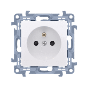 SIMON 10 WHITE MODULE SOCKET 1X Z/U QUICK CONNECT 16A 250V