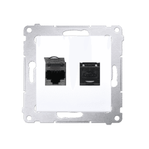 COMPUTER SOCKET 2X UAE 8 CAT.6 UTP WITH DUST COVER