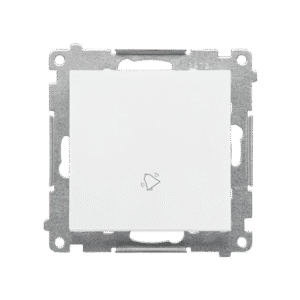 SIMON 55 MODUŁ BIAŁY MAT PRZYCISK „DZWONEK” ZACISKI SPRĘŻYNOWE 10AX 250V
