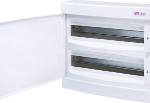 ECT 2X18PO-S PLASTIC DISTRIBUTION BOARD NT 36M 2X 18M N+PE IP40 IK07 361X396X112 FULL DOOR WHITE DIDO