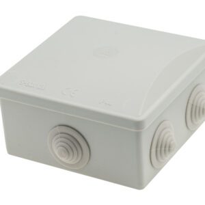 S-BOX 036 PUSZKA INSTALACYJNA NT 80X80X40 IP44 6 DŁAWIKÓW SZARY