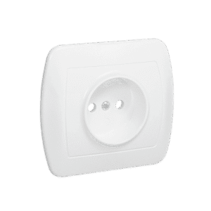 SIMON AKORD WHITE SOCKET 1X B/U SCREW TERMINALS 16A 250V