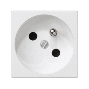 CONNECT M45 CZYSTA BIEL GNIAZDO 2M 1X Z/U 45ST ZACISKI SPRĘŻYNOWE 16A 250V