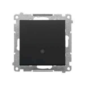 SIMON 55 BLACK MATT MODULE CROSS SWITCH SPRING TERMINALS 10AX 250V