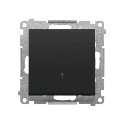 SIMON 55 BLACK MATT MODULE CROSS SWITCH SPRING TERMINALS 10AX 250V