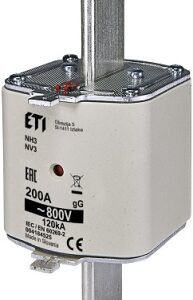 WT-3 NH3 200A GG 800V WKŁADKA TOPIKOWA FOTOWOLTAIKA - PV BM