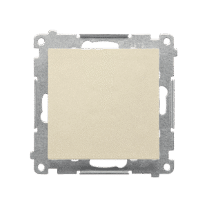 SIMON 55 CHAMPAGNE MAT MODULE 1-POLAR SWITCH SPRING TERMINALS 10AX 250V