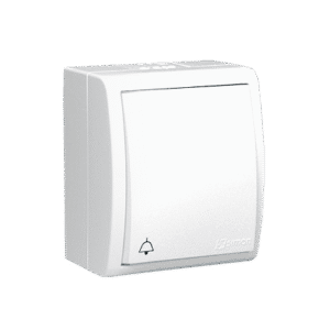 SIMON AQUARIUS BIAŁY PRZYCISK NT "DZWONEK" IP54 ZACISKI ŚRUBOWE 10AX 250V