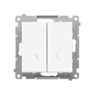 SIMON 55 WHITE MATT MODULE UNIVERSAL SWITCH "STAIRS" 2X SPRING CLAMPS 10AX 250V