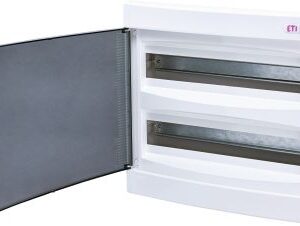 ECM 2X18PT-S ROZDZIELNIA PLASTIKOWA PT 36M 2X 18M N+PE IP40 IK07 336X373X68 DRZWI DYMNE BIAŁY DIDO