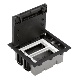 CONNECT GRAY GRAPHITE FLOOR BOX 8M 70MM + SM202/9 SF