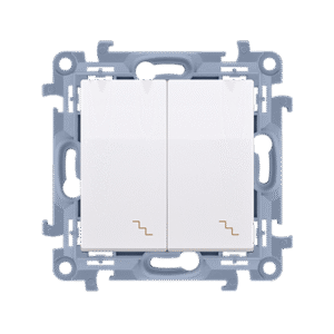SIMON 10 MODUŁ BIAŁY ŁĄCZNIK UNIWERSALNY 2X ZACISKI ŚRUBOWE 10AX 250V