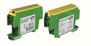 EDBJ-4X25-4X25PE BLOK ROZDZIELCZY 100A (4X2,5-25MM2-4X2,5-25MM2) ŻÓŁTO-ZIELONY
