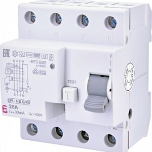 EFI-4 B G/KV 25/0.03 WYŁĄCZNIK RÓŻNICOWOPRĄDOWY TYP B, KRÓTKOZWŁOCZNY