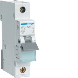 MCN120E MINIATURE CIRCUIT BREAKER C 20A 1P 1M 6KA
