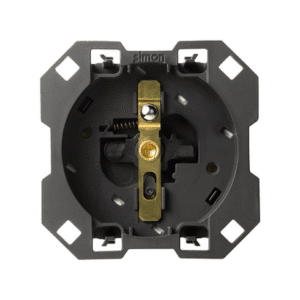 SIMON 100 MECHANISM SOCKET 1X Z/U WITHOUT MOUNTING FRAME 1 CLICK TERMINALS 16A 250V