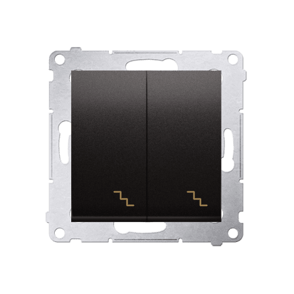 SIMON 54 MODUŁ ANTRACYT ŁĄCZNIK UNIWERSALNY "SCHODY" 2X ZACISKI ŚRUBOWE 10AX 250V