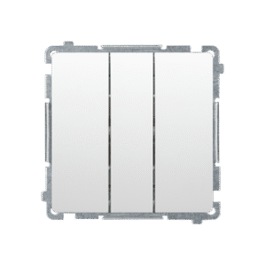 SIMON BASIC ŁĄCZNIK POTRÓJNY Z PODŚWIETLENIEM LED MODUŁ 10AX, 250V~, SZYBKOZŁĄCZA; BIAŁY