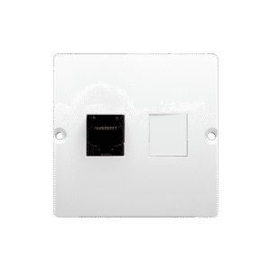 SIMON BASIC MODUŁ BIAŁY GNIAZDO KOMPUTEROWE 1X UAE 8 CAT.5E UTP PŁASKIE