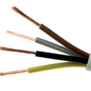 H05VV-F OWY 4X 0.75 ŻO BIAŁY PRZEWÓD OKRĄGŁY MIĘKKI 300/500V DO ODBIORNIKÓW RUCHOMYCH