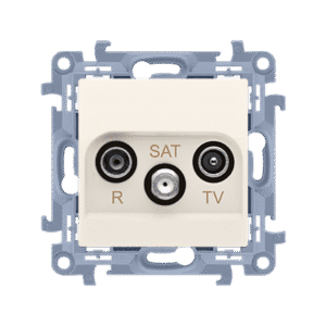 SIMON 10 MODUŁ KREM GNIAZDO RTV-SAT KOŃCOWE 1DB