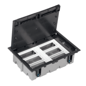 CONNECT SZARY GRAFIT PUSZKA PODŁOGOWA 24M 93MM + 2X SM302/9 SF