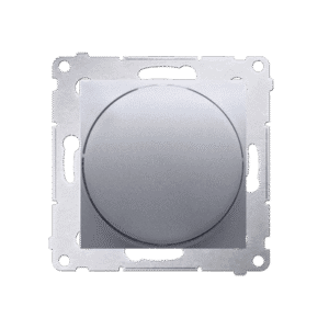 SIMON 54 MODUŁ SREBRNY MAT ŚCIEMNIACZ PRZYCISKOWO-OBROTOWY 1-BIEGUNOWY LED 2-250W ZACISKI ŚRUBOWE