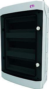 ECH-36PT-S ROZDZIELNIA PLASTIKOWA NT 36M 3X 12M N+PE IP65 535X319X144 DRZWI DYMNE SZARY DIDO 1500VDC