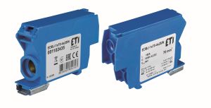 EDBJ-1X70-4X25/N DISTRIBUTION BLOCK 192A (1X4-70MM2/4X1.5-25MM2) BLUE