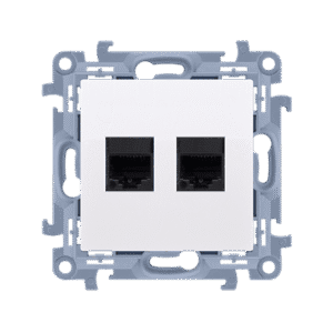 SIMON 10 MODULE WHITE COMPUTER SOCKET 2X UAE 8 CAT.5E UTP FLAT