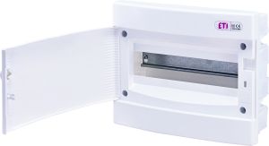 ECM12PO ROZDZIELNIA PLASTIKOWA PT 12M 1X 12M N+PE IP40 IK07 212X273X68 DRZWI PEŁNE BIAŁY DIDO